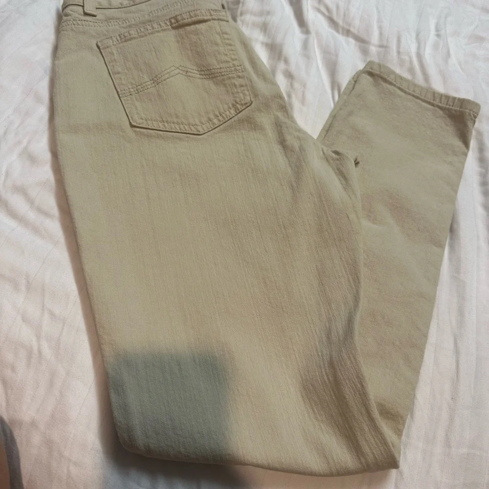 Beige Casual Pants